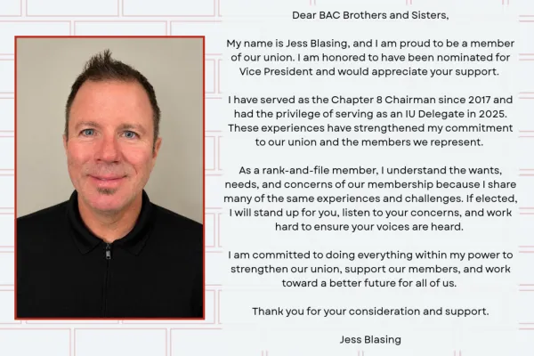 Jess Blasing Election Postcard