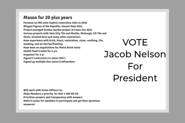 Jake Nelson Election Postcard